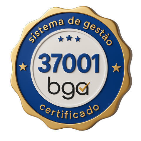 Selo de certificação ISO 37001 - sistema de gestão antissuborno